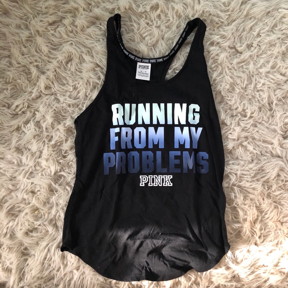 vs pink, athletic tank top